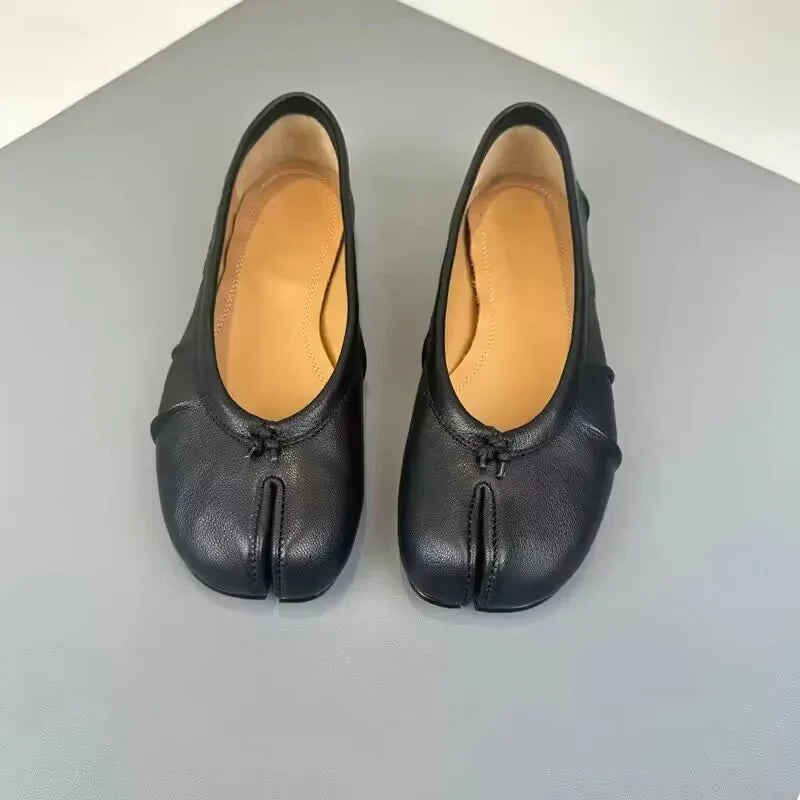 SOERA Bianca Split - Toe Leather Mules - Shoes -  Black 35